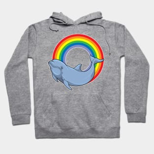 Dolphin with Rainbow Hoodie